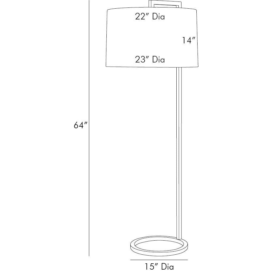 Arteriors - 79171-956 - One Light Floor Lamp - Belden - Bronze