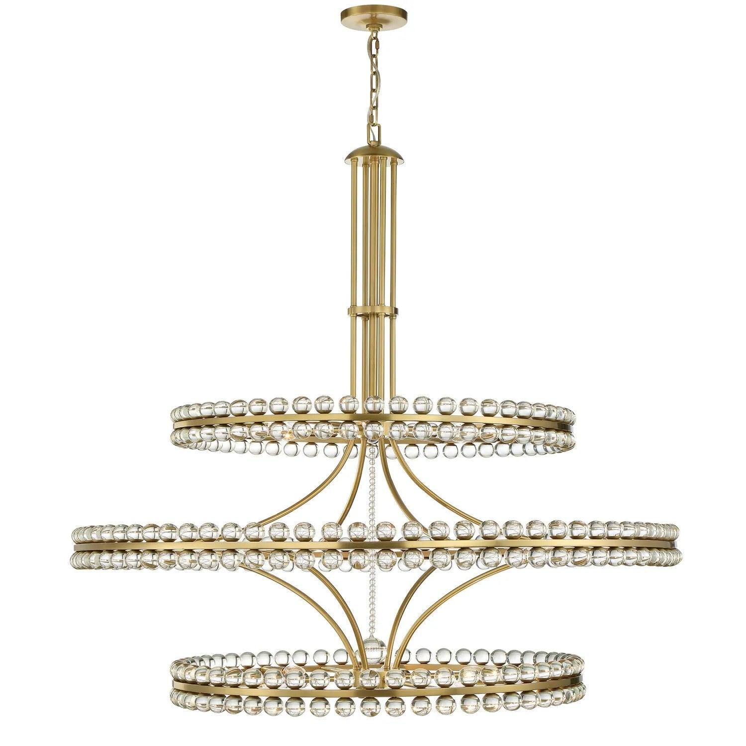Crystorama - Clover Chandelier - CLO-8000-AG - Canada Light Shop