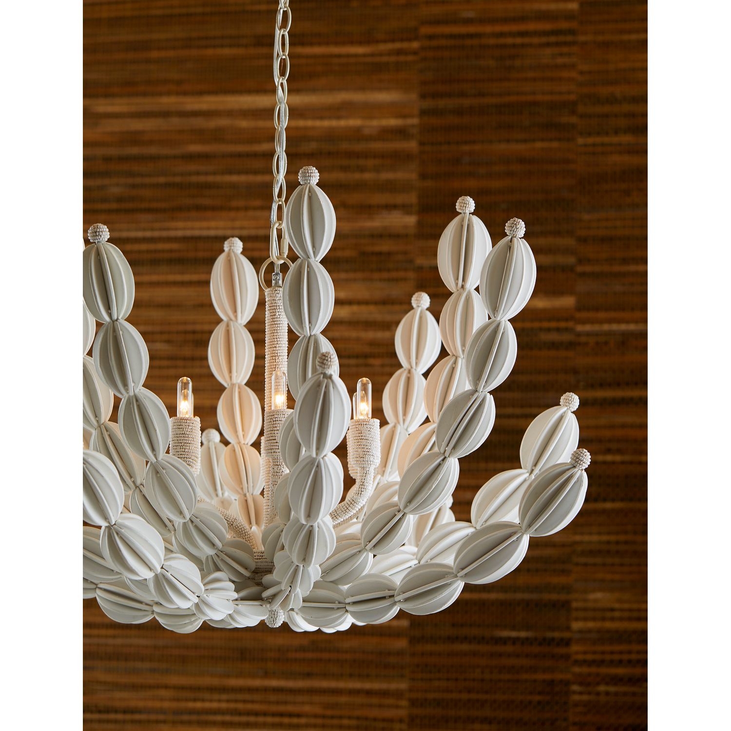 Arteriors - 85021 - Six Light Chandelier - Indi - White
