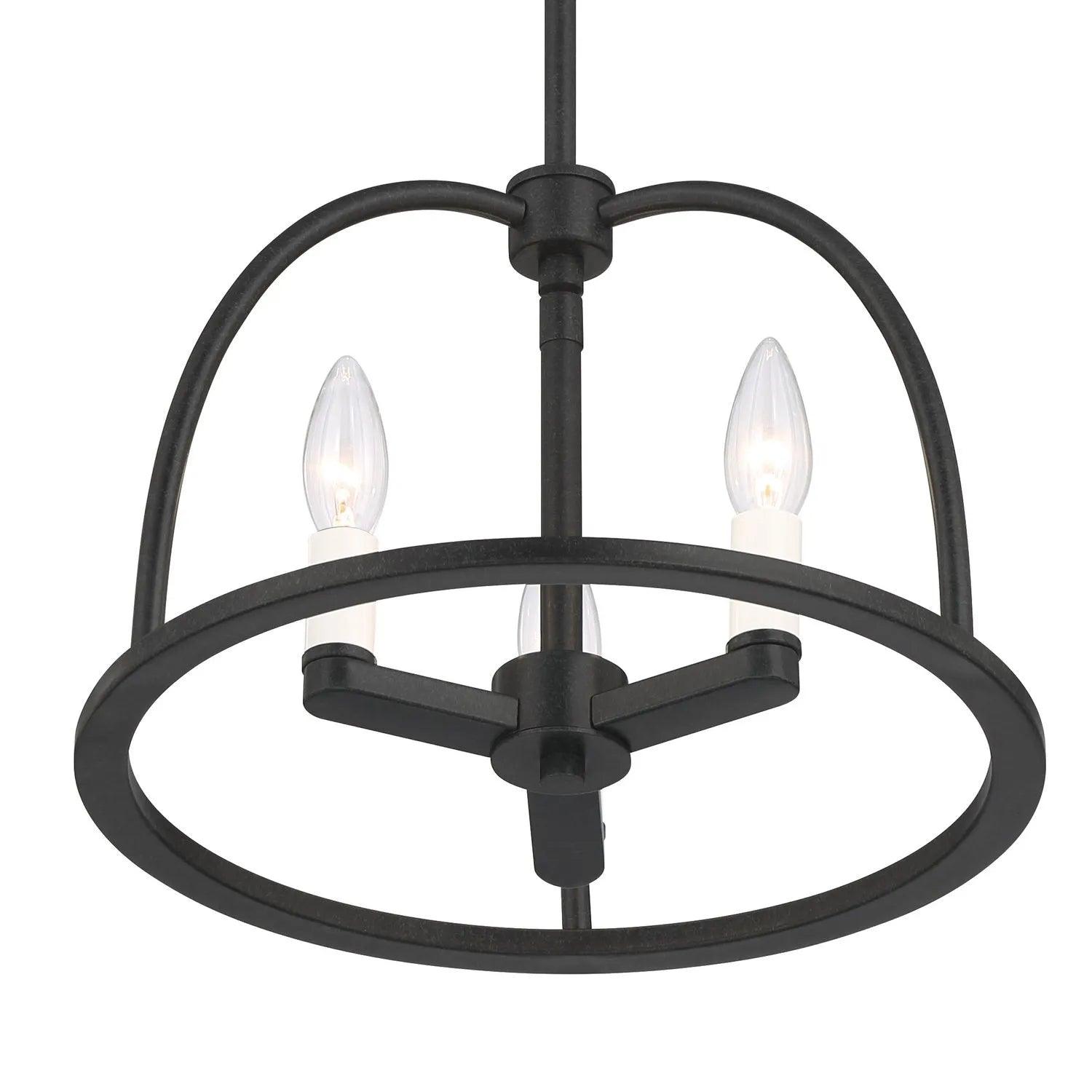 Crystorama - Abbott Chandelier - ABB-3004-BK - Canada Light Shop
