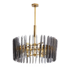 Arteriors - 89066 - Eight Light Chandelier - Klaus - Smoke