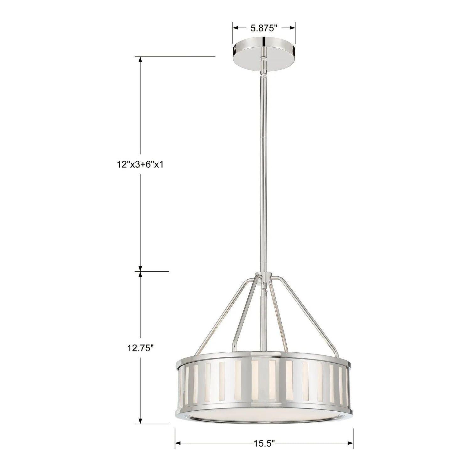 Crystorama - Kendal Pendant - KEN-8303-BF - Canada Light Shop