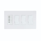 Eurofase Heating - EFSWTD3 - 1 TIMER+3 DIMMER, COMPLETE, WH - White