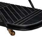 Arteriors - 4650 - Bar Cart - Nakoa - Blackened Iron