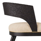 Arteriors - 6243 - Dining Chair - Swanson - Ebony Wood/Antique Brass/Natural Linen
