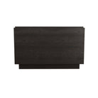 Arteriors - 6939 - Side Table - Puckett - Ebony Oak/Dove Leather/Antique Brass