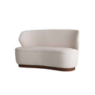 Arteriors - 8176 - Settee - Pasadena - Cloud Boucle/Dark Walnut