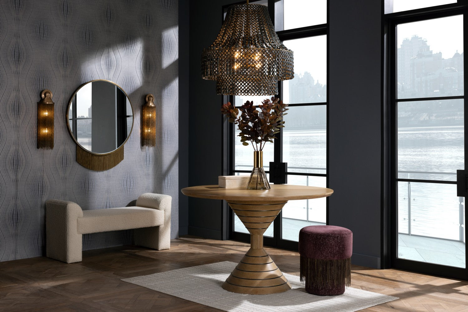 Arteriors DMS02 Hannie Chandelier in Gray Wash