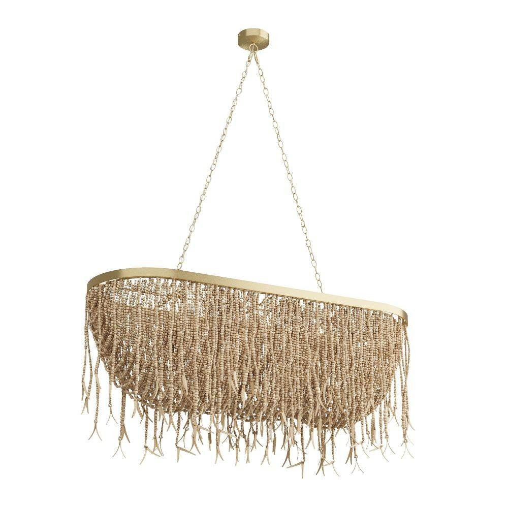 Arteriors DRS02 Baja Linear Suspension in Natural Coconut Shell
