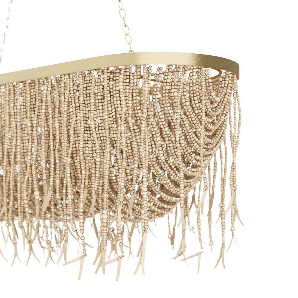 Arteriors DRS02 Baja Linear Suspension in Natural Coconut Shell