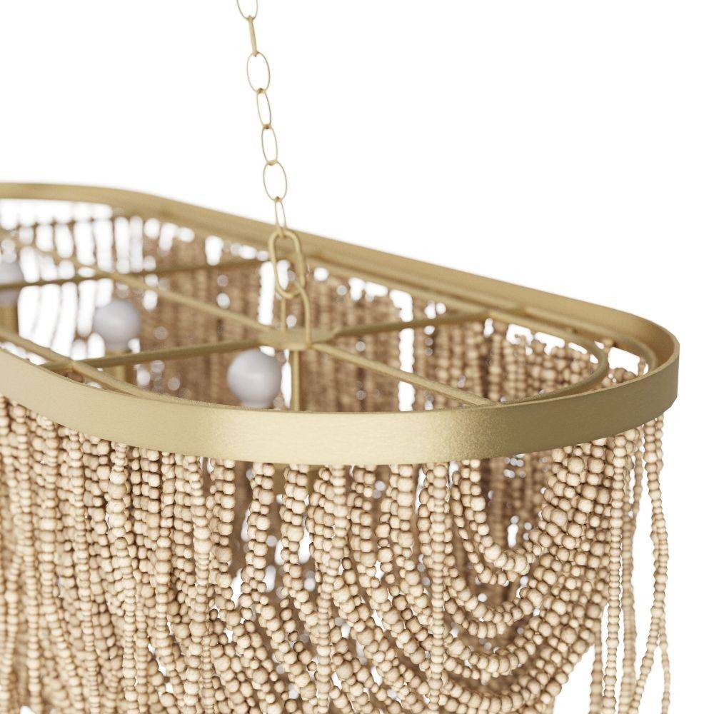 Arteriors DRS02 Baja Linear Suspension in Natural Coconut Shell