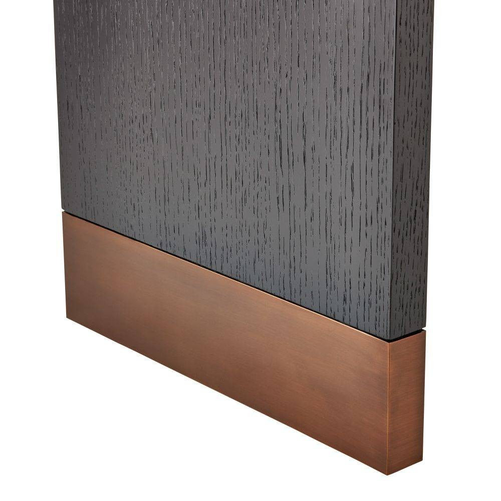 Arteriors - FGS01 - Etagere - Wyngate - Ebony Oak Veneer/Antique Brass