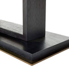 Arteriors - FII01 - Side Table - Tatro - Ivory Leather/Ebony Oak/Antique Brass