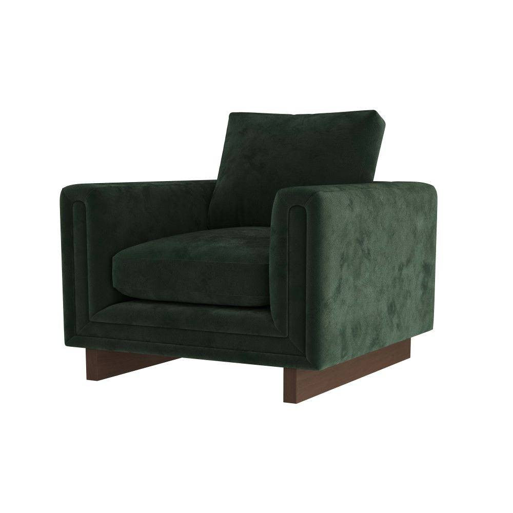Arteriors - FRU03 - Chair - Lovell - Forest Velvet/Dark Walnut