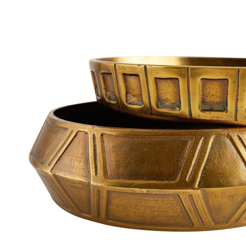 Arteriors - GKAYI01 - Centerpiece, Set of 2 - Millenia - Antique Brass