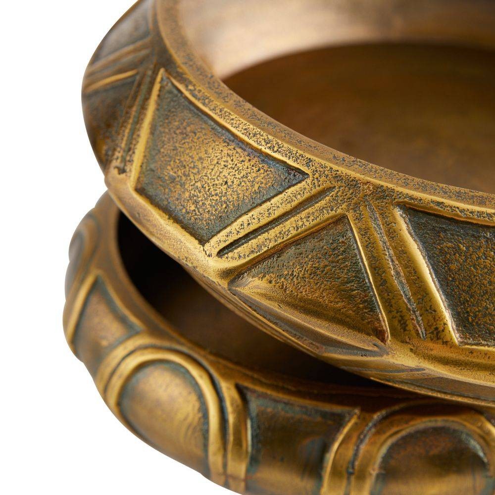 Arteriors - GKAYI02 - Centerpiece, Set of 2 - Millenia - Antique Brass