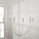 Capital Lighting - 452161BN - Six Light Chandelier - Ansley - Brushed Nickel