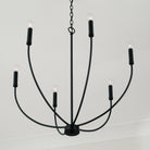 Capital Lighting - 452161MB - Six Light Chandelier - Ansley - Matte Black