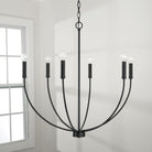 Capital Lighting - 452161MB - Six Light Chandelier - Ansley - Matte Black