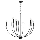 Capital Lighting - 452191MB - Nine Light Chandelier - Ansley - Matte Black