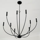Capital Lighting - 452191MB - Nine Light Chandelier - Ansley - Matte Black