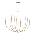 Capital Lighting - 452191AD - Nine Light Chandelier - Ansley - Aged Brass