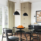 Capital Lighting - 852021AB - Two Light Island Pendant - Ross - Aged Brass and Black