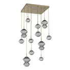 Hammerton Studio - Mesa Square 12 Light Multi-Light Pendant - CHB0089-12-HB-S-C01-L1 - Canada Light Shop
