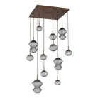 Hammerton Studio - Mesa Square 12 Light Multi-Light Pendant - CHB0089-12-RB-S-C01-L1 - Canada Light Shop