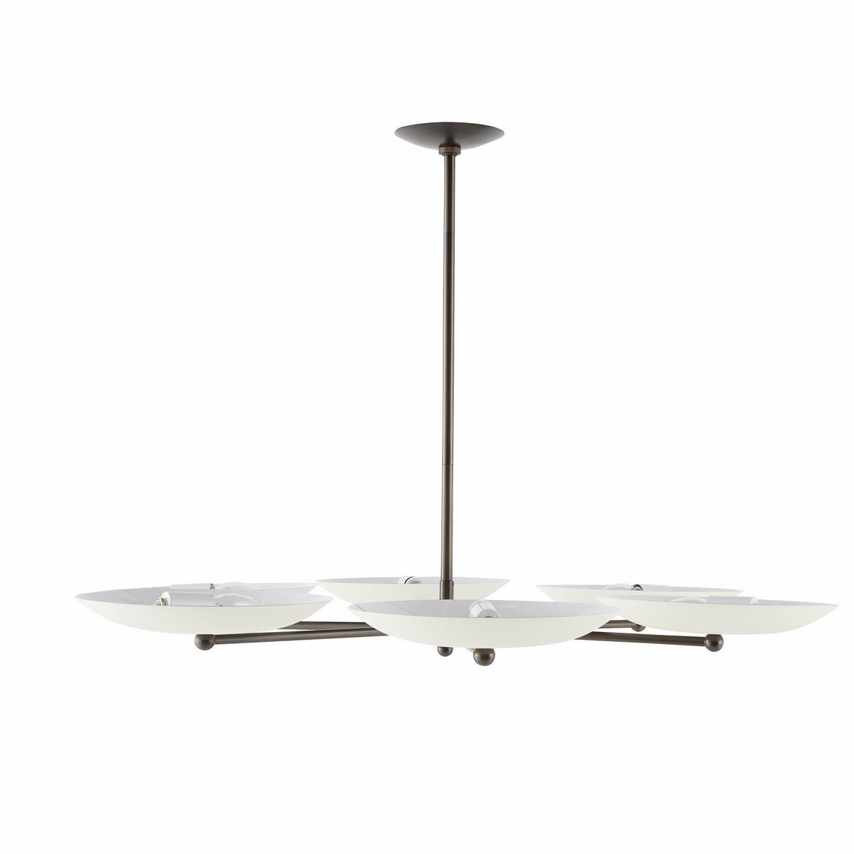 Arteriors DLC27 Griffith Six Chandelier in Bone / English Bronze