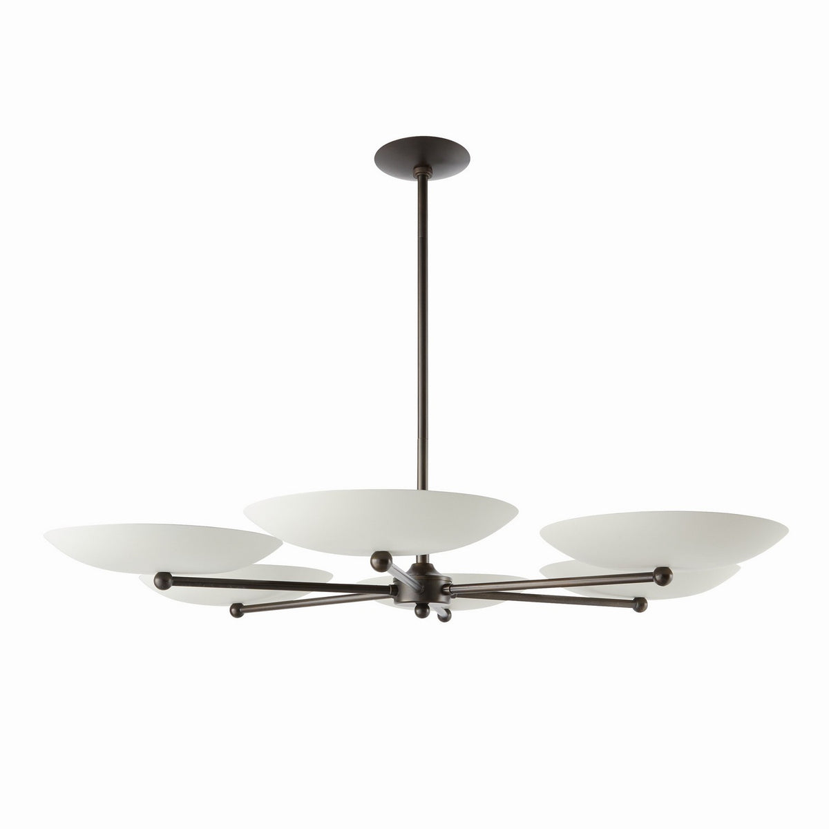 Arteriors DLC27 Griffith Six Chandelier in Bone / English Bronze