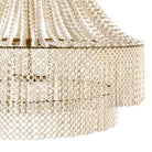 Arteriors DLS10 Hannie Chandelier in White / Antique Brass