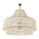 Arteriors DLS10 Hannie Chandelier in White / Antique Brass