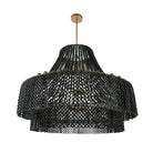 Arteriors DLS11 Hannie Chandelier in Gray Wash / Antique Brass