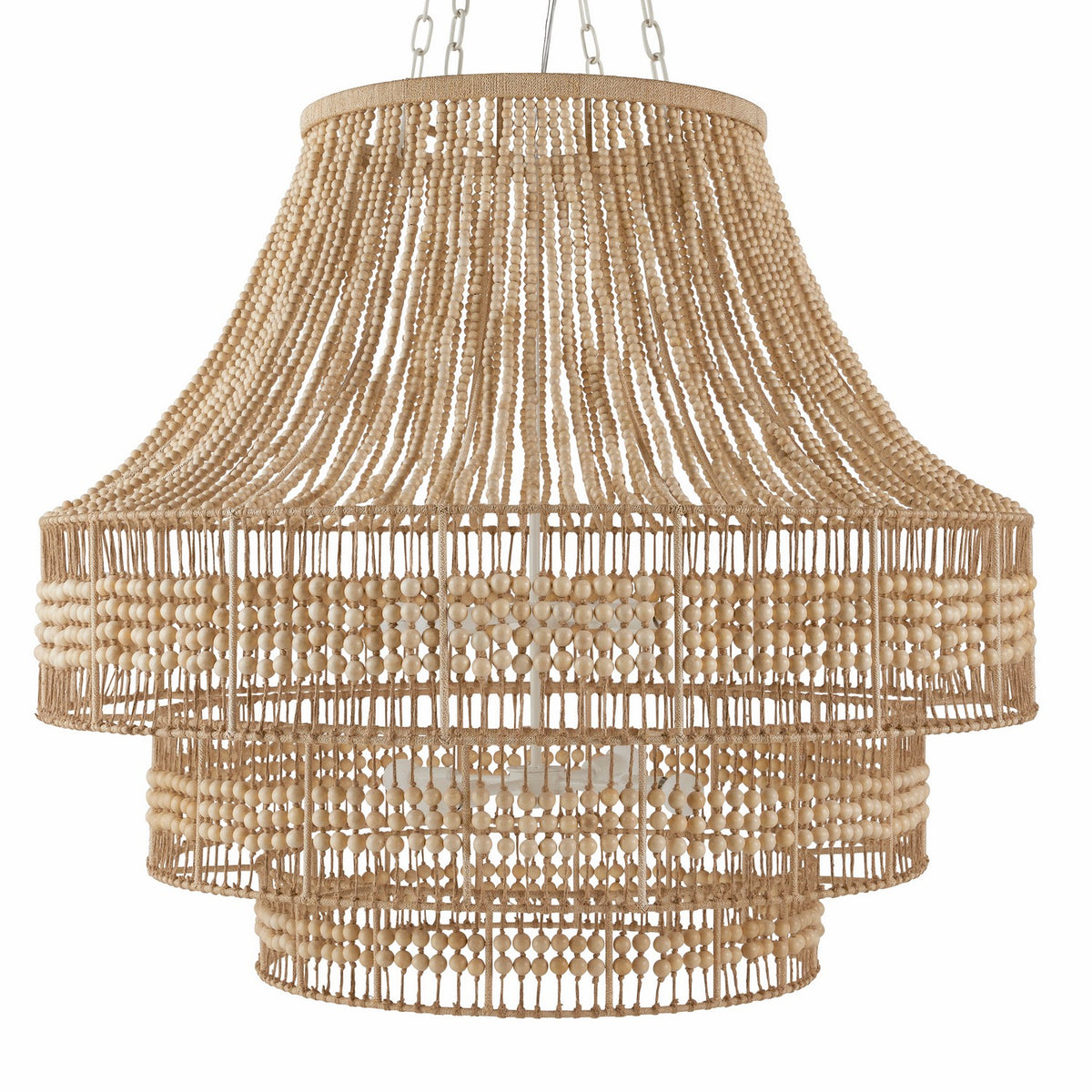 Arteriors DLS13 Tulane Chandelier in Natural/Natural/White