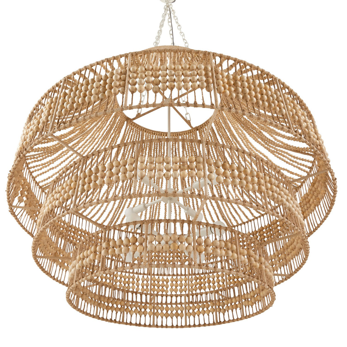 Arteriors DLS13 Tulane Chandelier in Natural/Natural/White