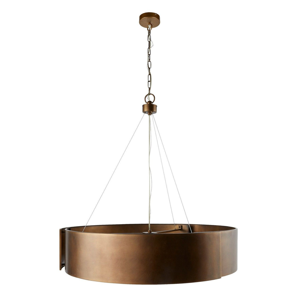 Arteriors DMC25 Dante Chandelier in Antique Brass / Frosted