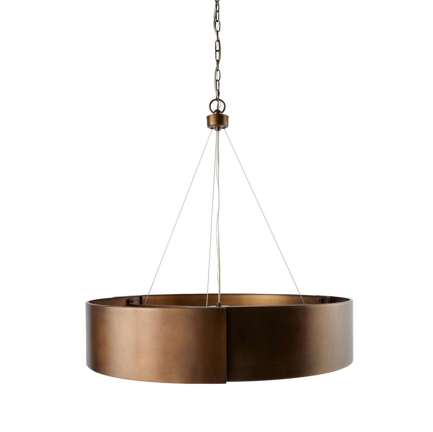 Arteriors DMC25 Dante Chandelier in Antique Brass / Frosted