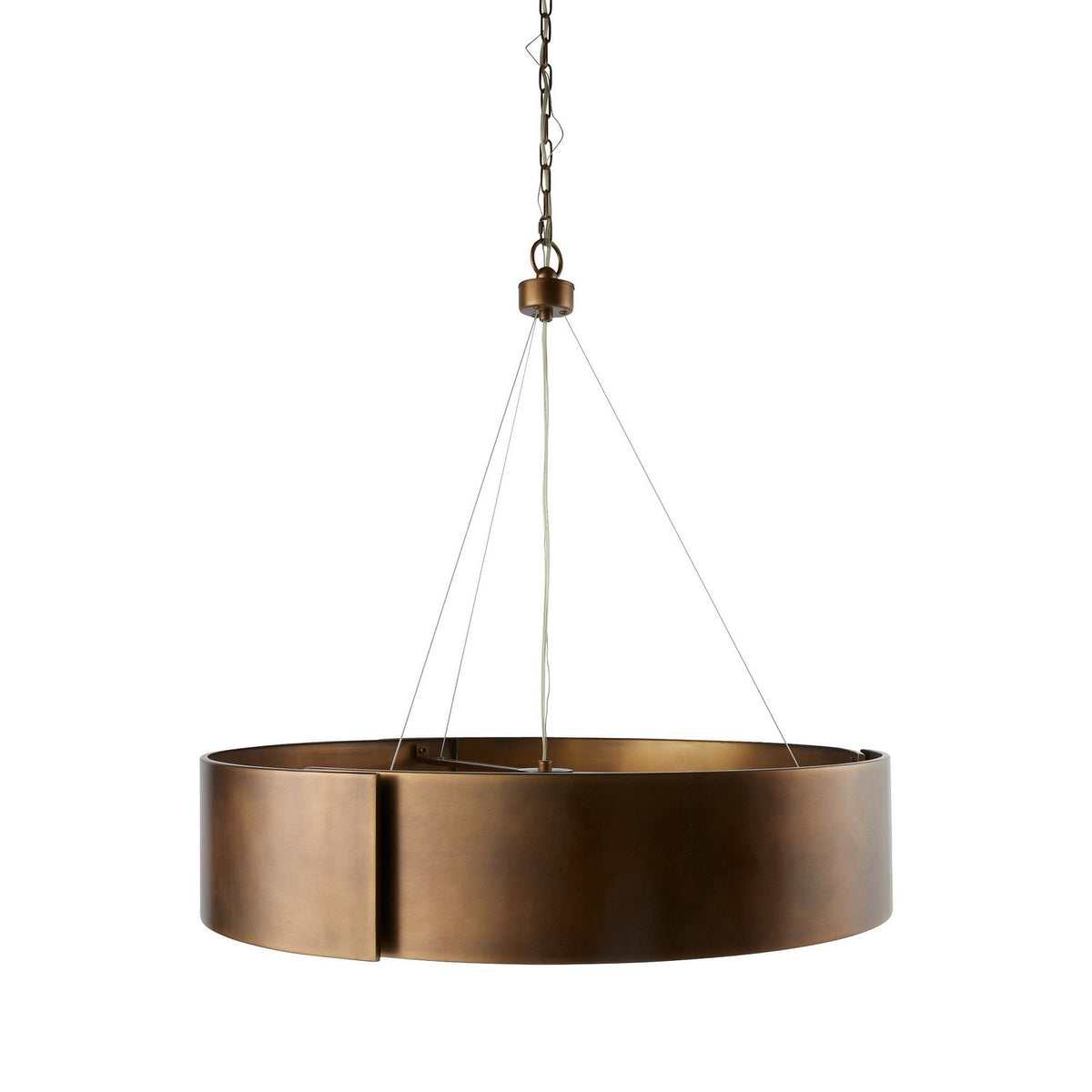 Arteriors DMC25 Dante Chandelier in Antique Brass / Frosted
