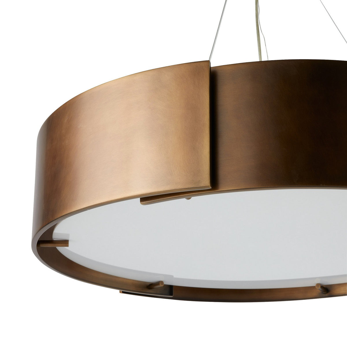 Arteriors DMC25 Dante Chandelier in Antique Brass / Frosted