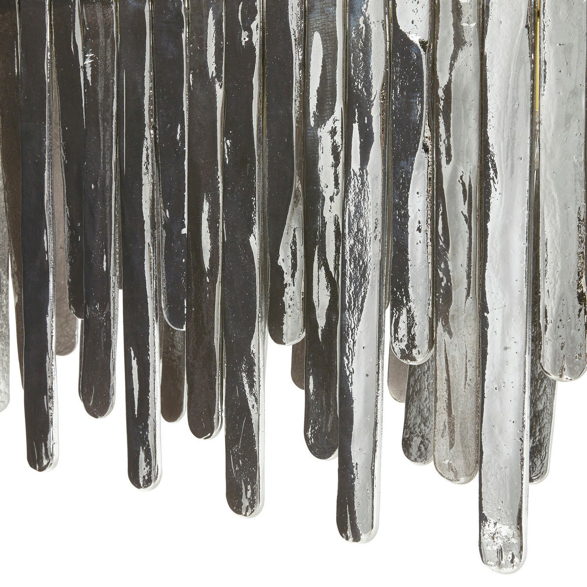 Arteriors DRC11 Leighton Chandelier in Smoke Luster / Antique Brass