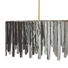 Arteriors DRC11 Leighton Chandelier in Smoke Luster / Antique Brass