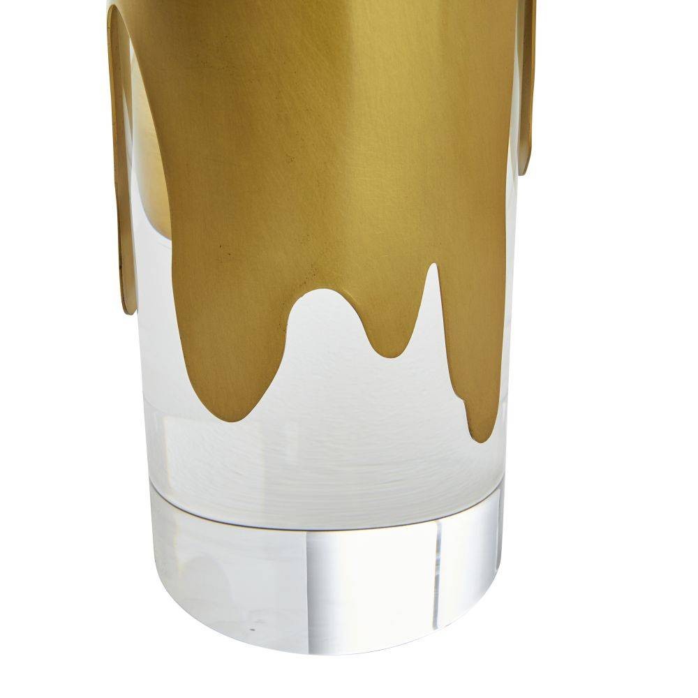 Arteriors - PTC46-SH049 - One Light Table Lamp - Equinox - Clear/Antique Brass/Off-White/Off-White