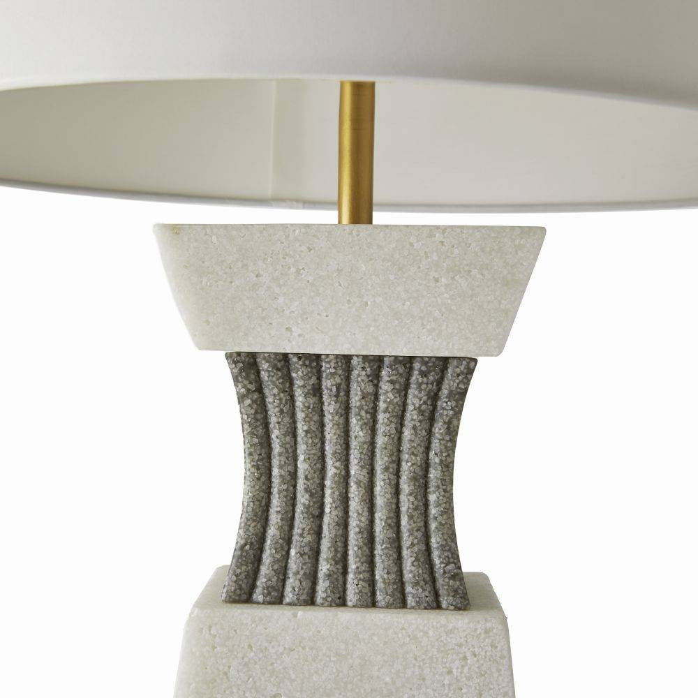 Arteriors - PTC47-SH050 - One Light Table Lamp - Dynasty - Ivory/Graphite/Antique Brass/Off-White/Off-White