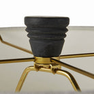 Arteriors - PTS16-829 - One Light Table Lamp - Django - Matte Charcoal/Antique Brass/Off-White/Off-White