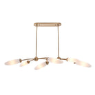 Kalco - 520661WB - Six Light Island Pendant - Crest - Winter Brass