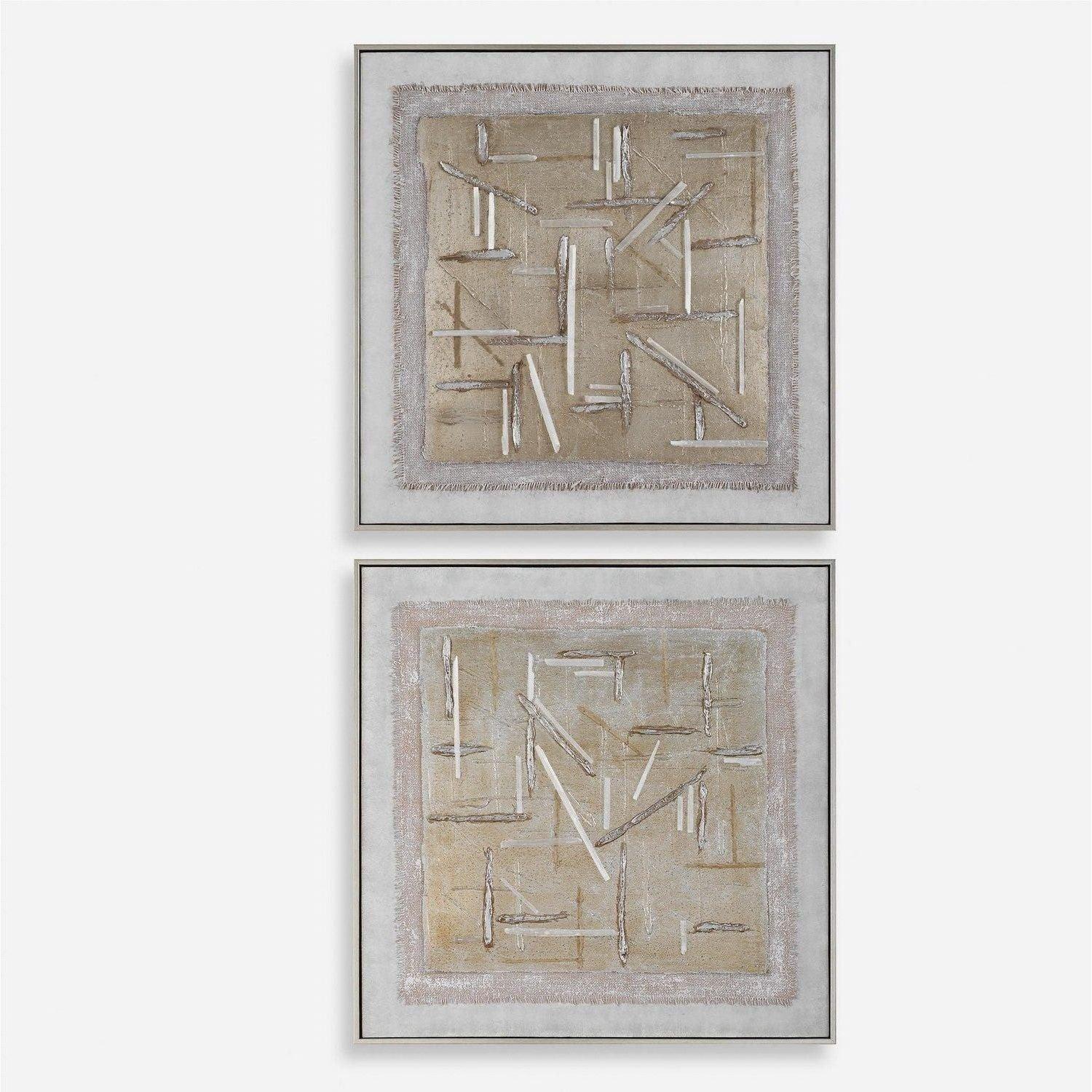 The Uttermost - Unpredictable Hand Canvases Set of 2 - 32357 - Canada Light Shop