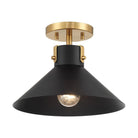 Meridian Lite Trends - Semi-Flush Mount M60078 - M60078MBKNB - Canada Light Shop