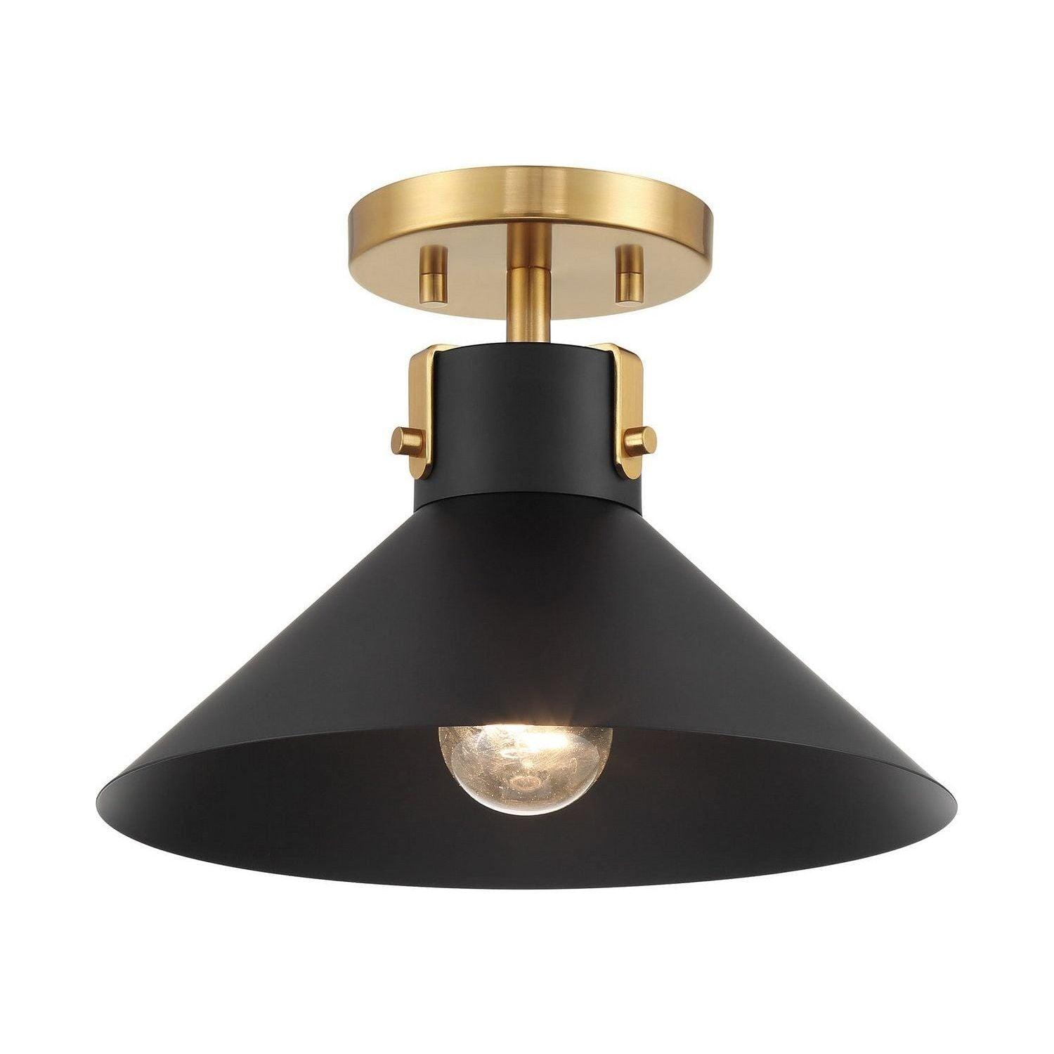 Meridian Lite Trends - Semi-Flush Mount M60078 - M60078MBKNB - Canada Light Shop