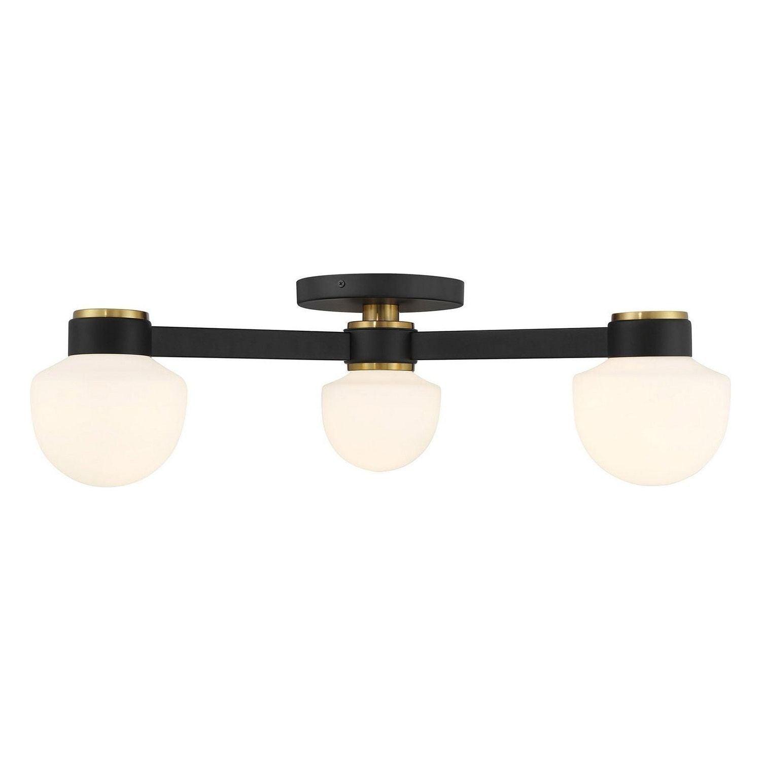 Meridian Lite Trends - Semi-Flush Mount M60079 - M60079MBKNB - Canada Light Shop